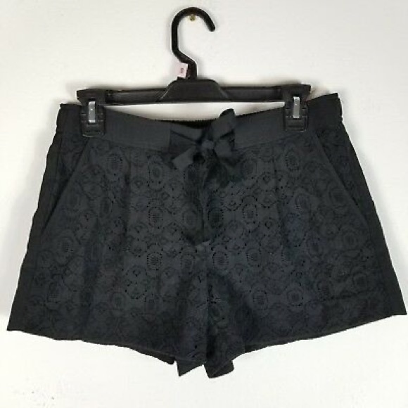 LOFT Pants - LOFT Black Lace Shorts